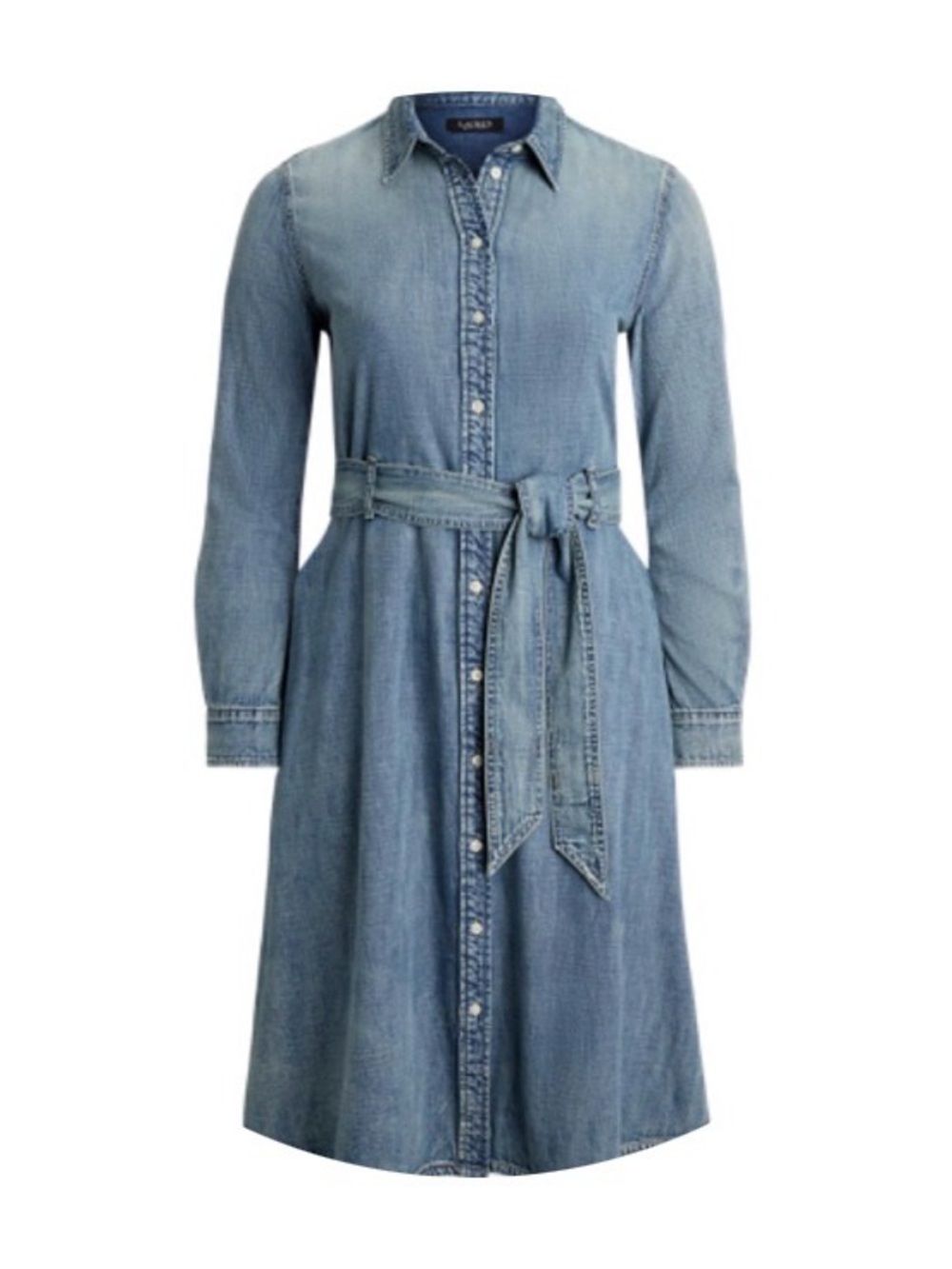 Lauren Ralph Lauren Belted Denim Shirtdress 18W